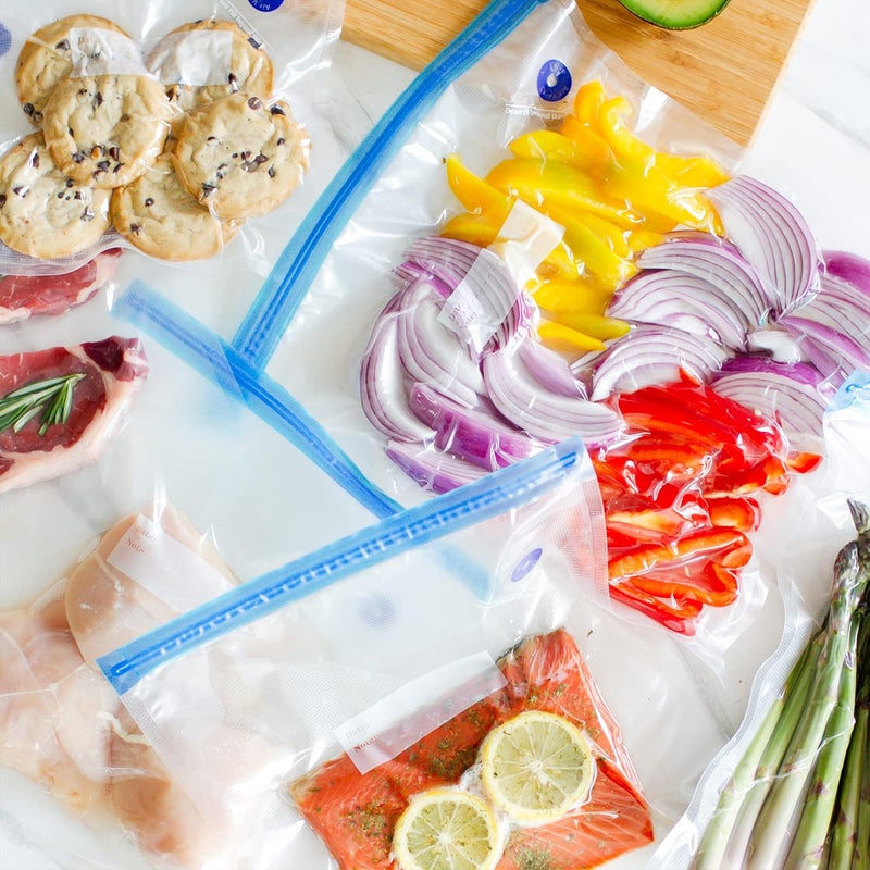 OUII Sous Vide Bags Only Kit For Anova and Joule Cookers, 20 Extra Large Reusable BPA Free Food Vacuum Sealer Bags - Image 5